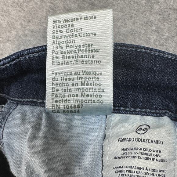 Adriano Goldschmied Jeans WMNS 29R Blue Basin Farrah Skinny Stretch High Rise - Picture 9 of 12